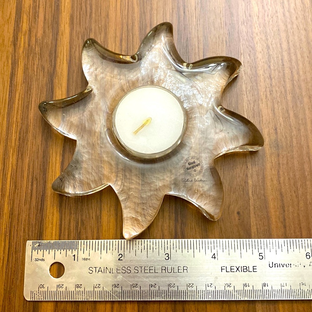 Glasi hergiswil Sole luce votive holder